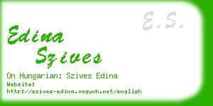 edina szives business card